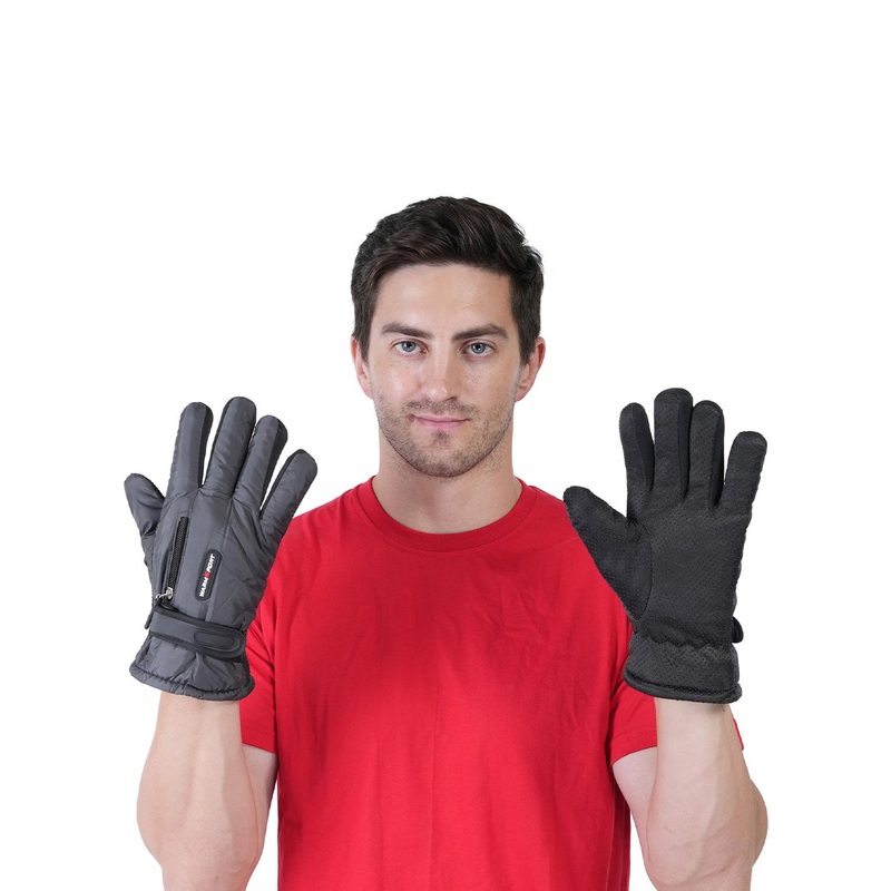TEEMOODS Men Warm Winter Gloves