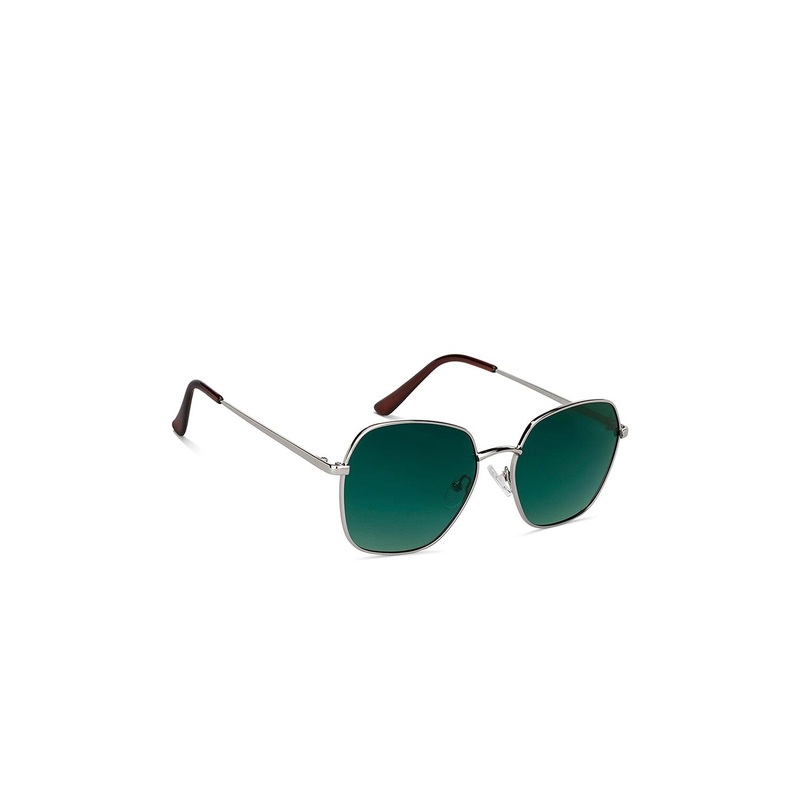Vincent Chase by Lenskart Unisex Green Lens & Gunmetal-Toned Other Sunglasses with UV Protected Lens