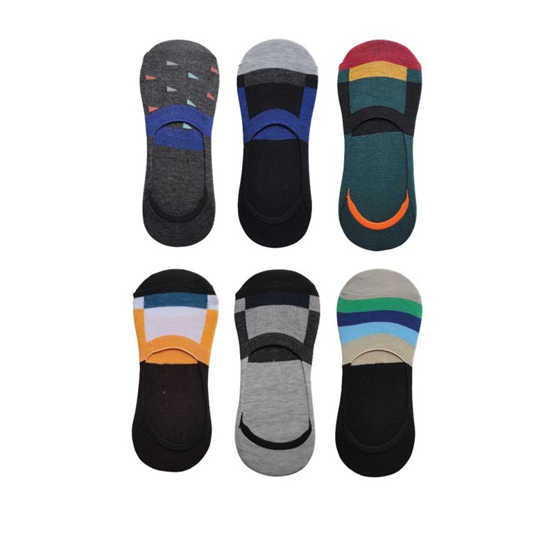 VOICI Unisex Pack Of 6 Invisible Loafer Socks