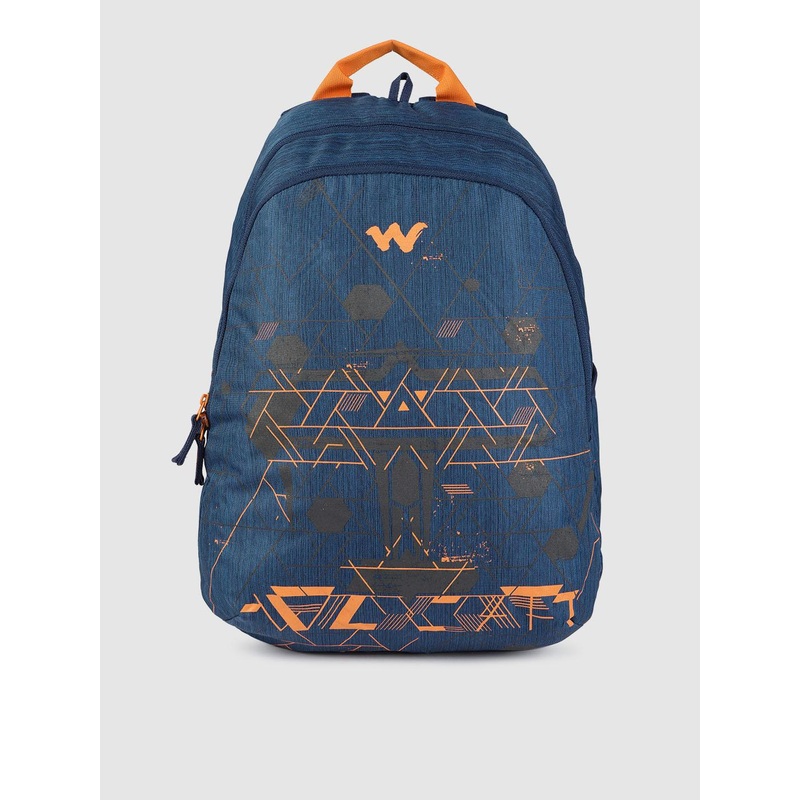 Wildcraft Unisex Blue & Orange Graphic Blaze1 Flyer Backpack