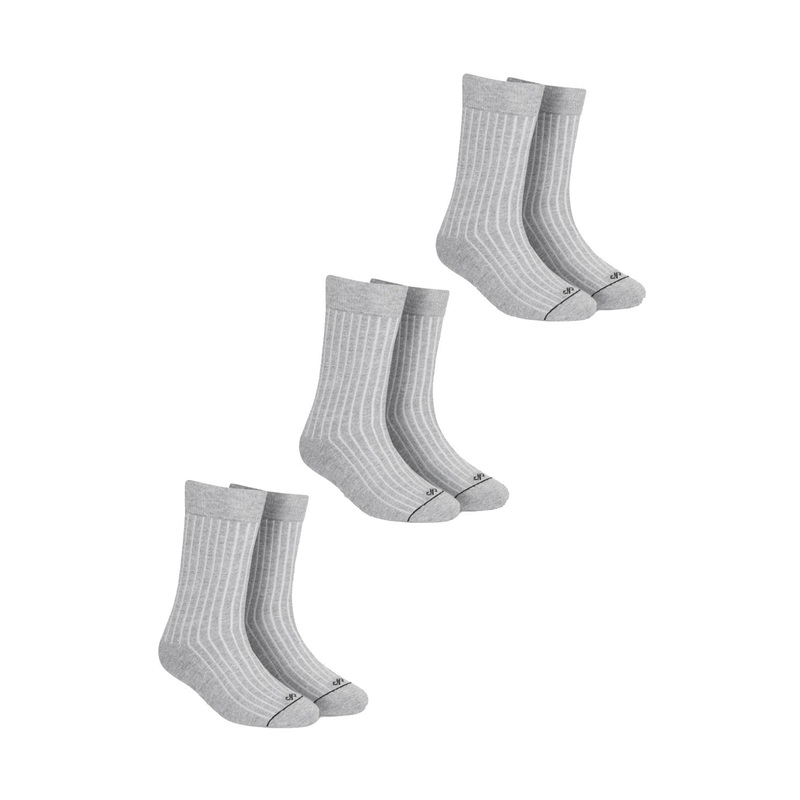 Dynamocks Unisex Pack of 3 Solid Calf-Length Socks