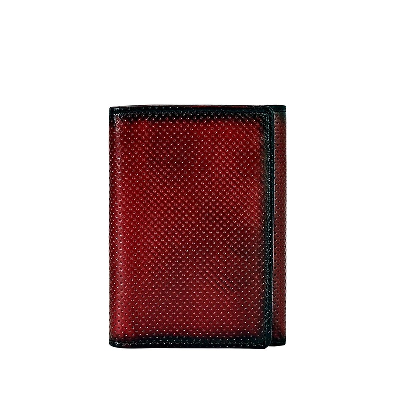 Eske Men Textured Leather Three Fold Wallet