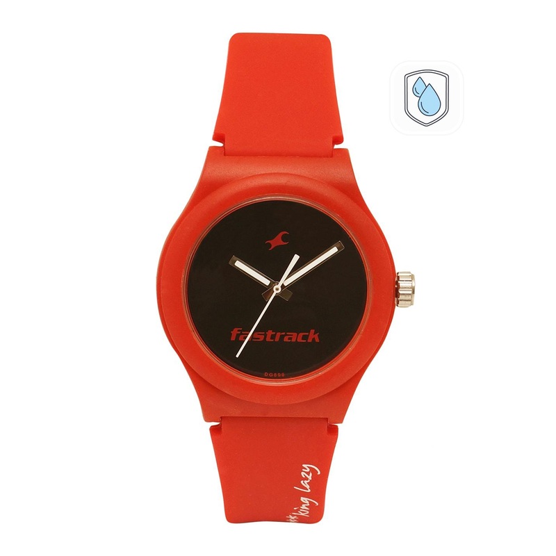 Fastrack Unisex Black And Red Digital Watch