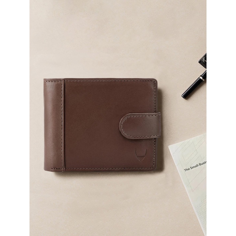 Hidesign Men Brown Solid Two Fold Wallet
