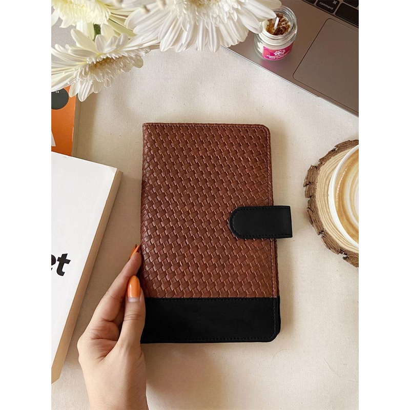 TPC Gifts Men Textured Passport Holder with SIM Card Holder