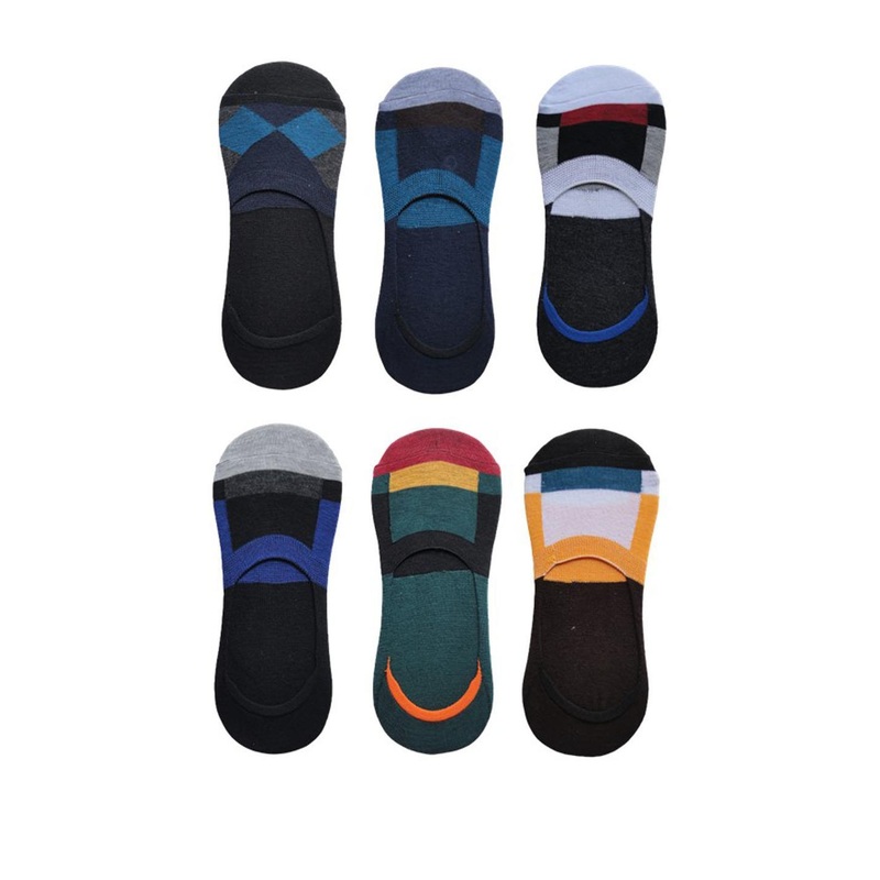 VOICI Set of 6 Loafer No-Show Socks