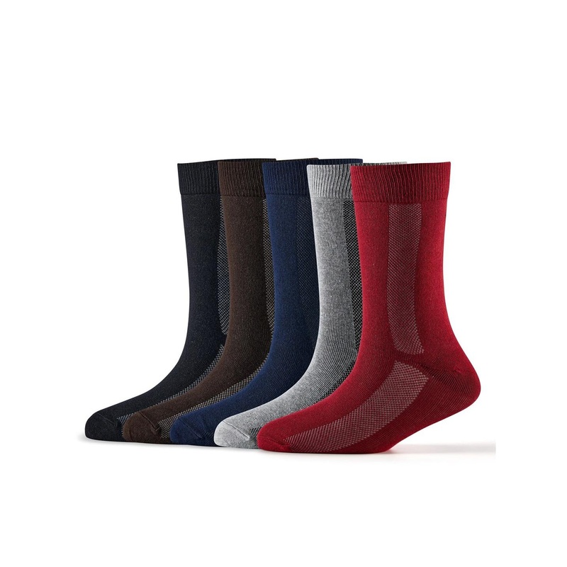 Cotstyle Men Pack Of 5 Assorted Calf-Length Socks