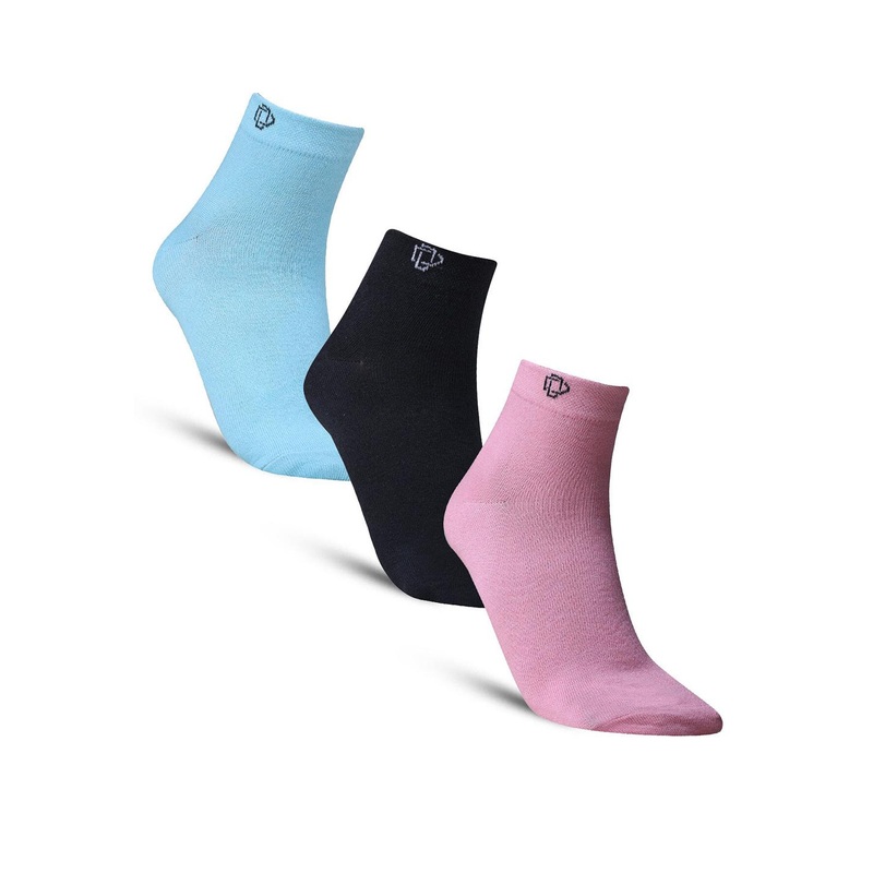 Dollar Socks Pack Of 3 Cotton Ankle-Length Socks