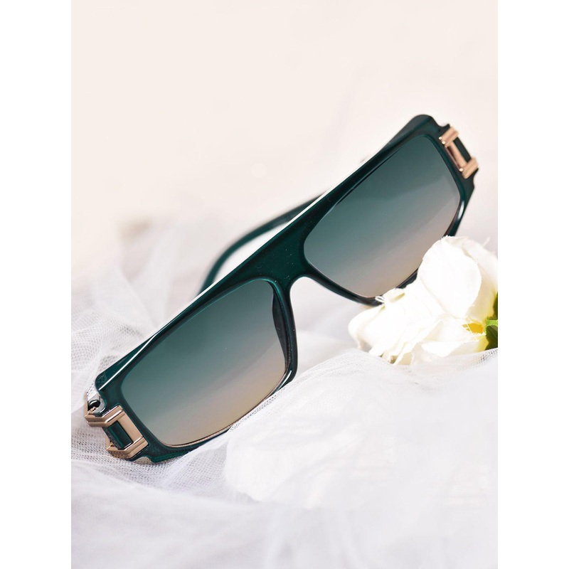 DressBerry Unisex Browline Sunglasses with UV Protected Lens DBSG24-LH092-BL-Blue