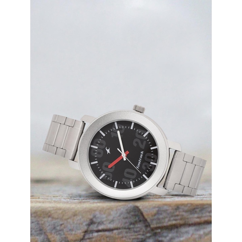 Fastrack Bare Basics Unisex Black Analogue watch NL3121SM02