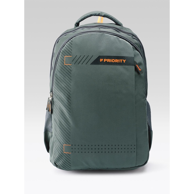 Priority Unisex Brand Logo Printed Detail Laptop Backpack – 31.86 L – 16 Inches