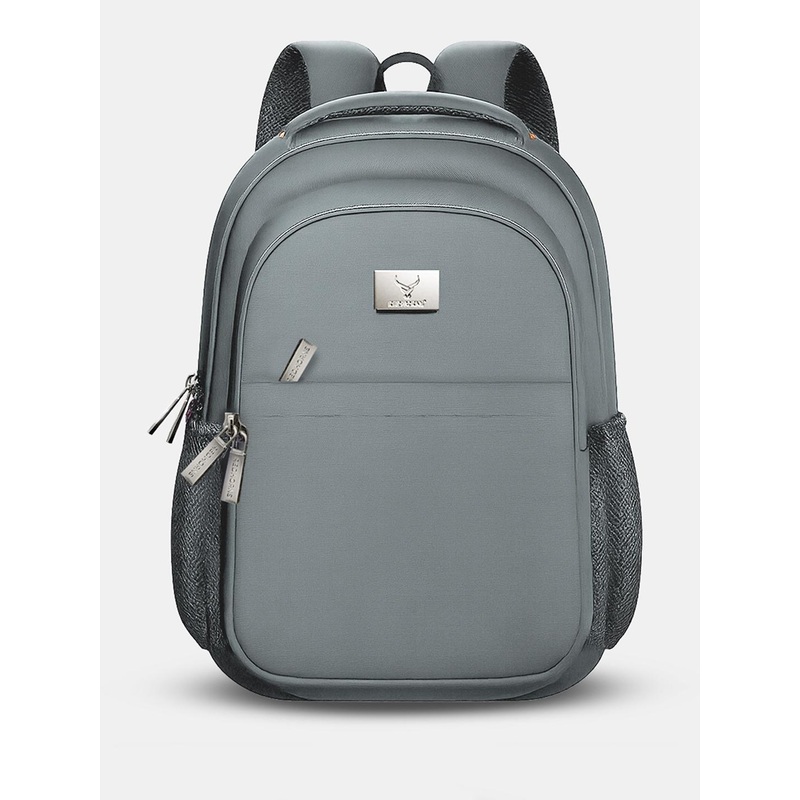 REDHORNS Unisex Contrast Detail Water Resistant Backpack with Anti-Theft