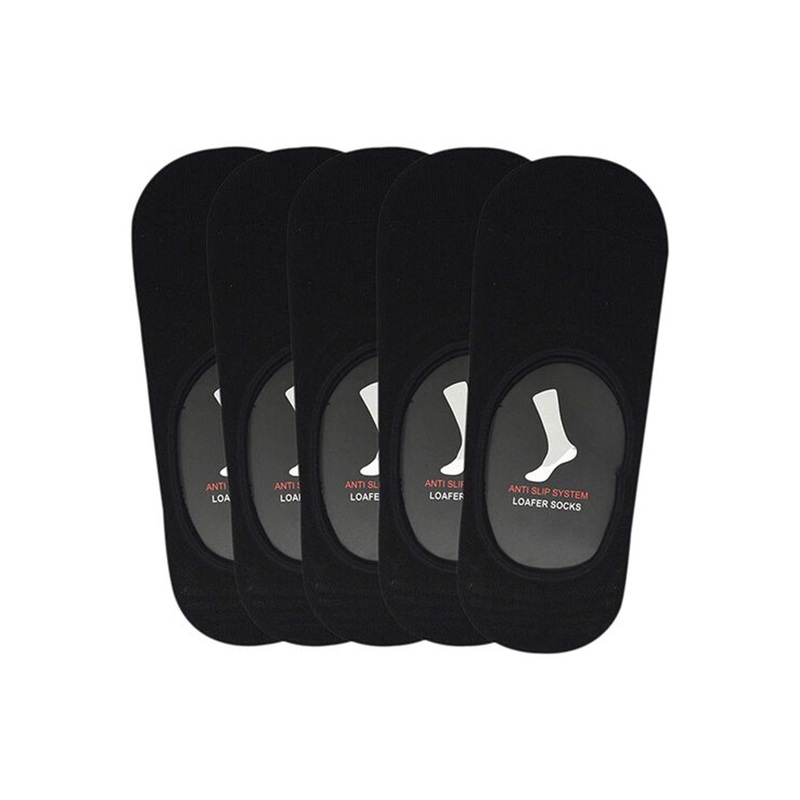 Socksxpress Men Pack Of 5 Shoe Liner Anti-Slip Socks