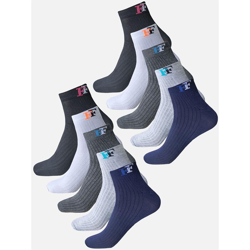 StyFun Men Pack Of 10 Cotton Above Ankle-Length Running Socks