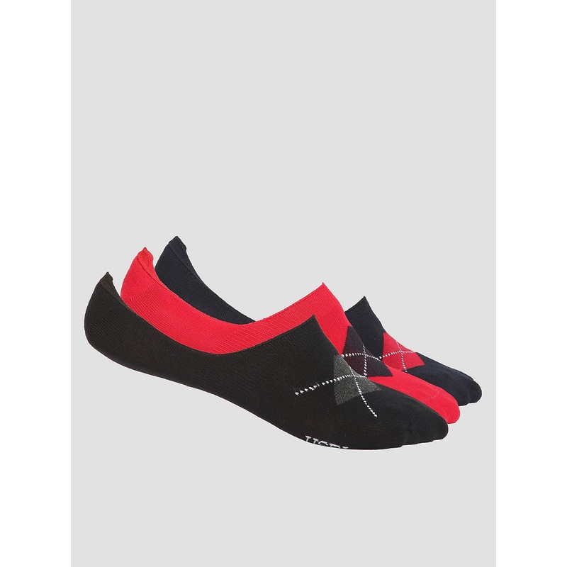 U.S. Polo Assn. Men Pack Of 3 Patterned Shoe Liner ES001 Socks