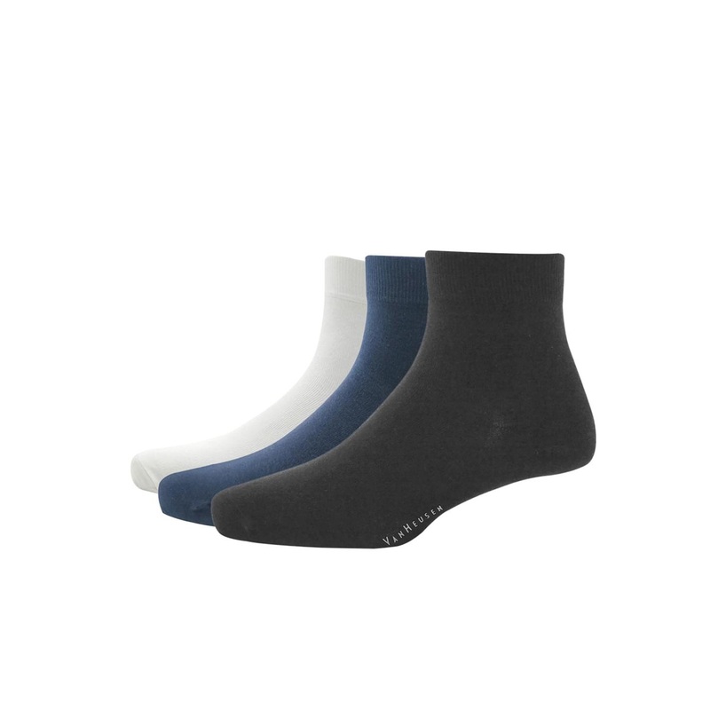 Van Heusen Men Pack Of 3 Solid Above Ankle-Length Socks