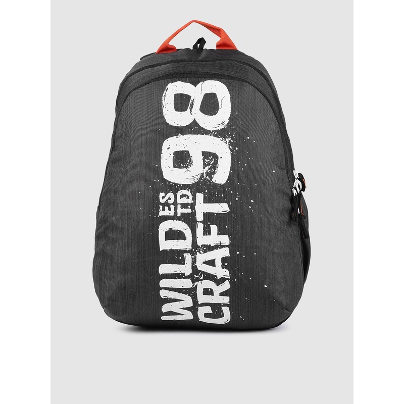 Wildcraft Unisex Black & White Typography Blaze1 98 Backpack