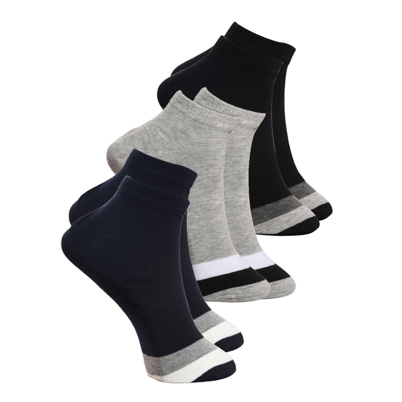 BAESD Unisex Pack Of 3 Ankle Length Socks