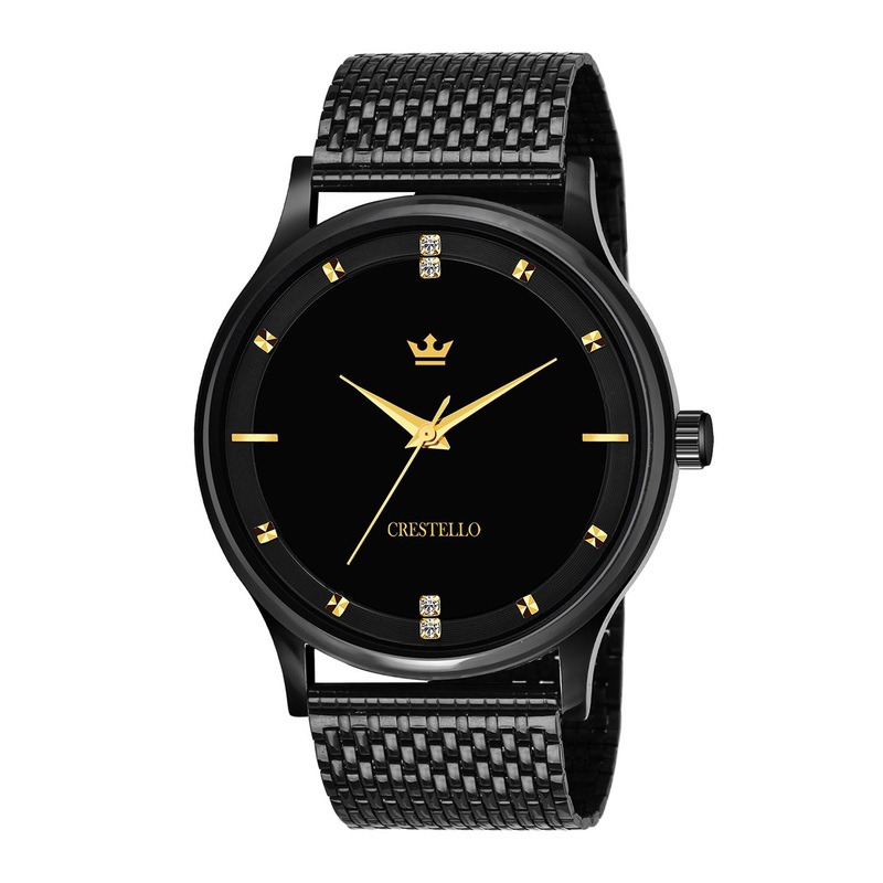 CRESTELLO Men Analogue Watch CR-BK023-BLK-CH