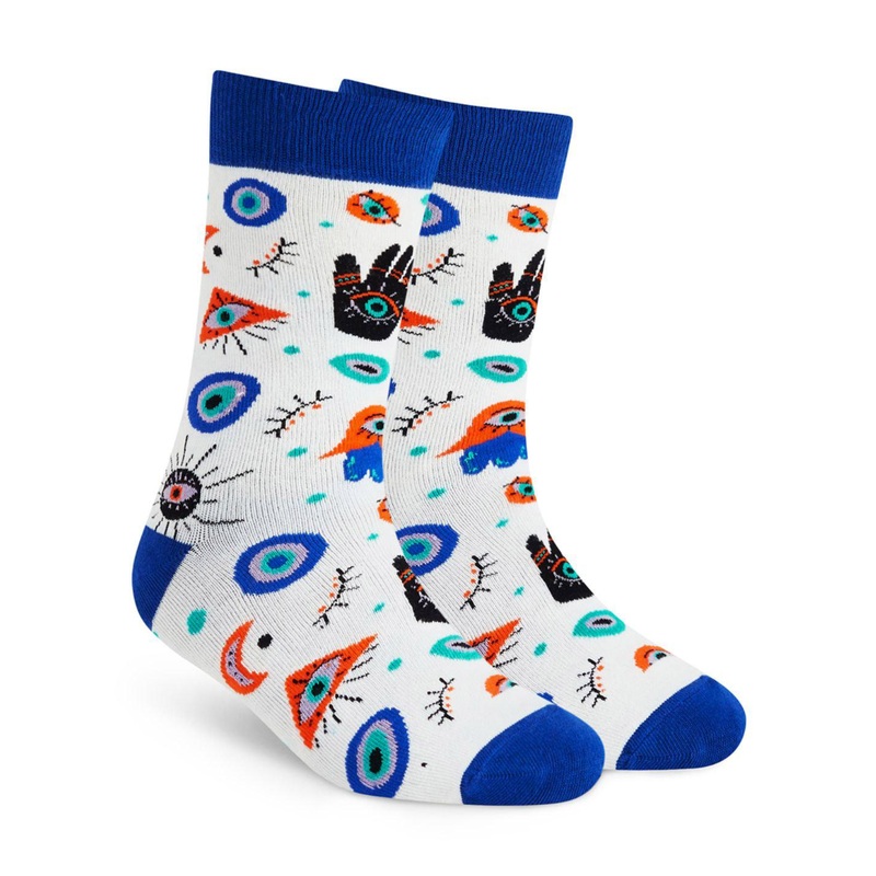 Dynamocks Unisex Crew Amulet Printed Calf Length Socks