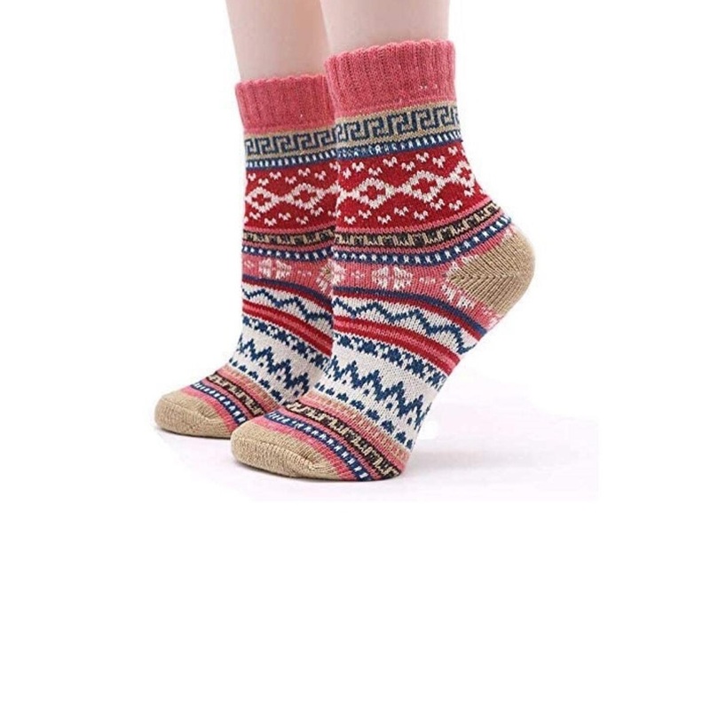 EL REGALO Unisex Patterned Breathable Above Ankle Length Socks