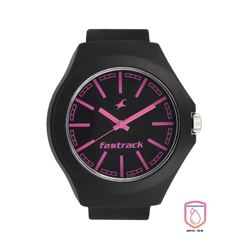 Fastrack Men Black Dial & Black Straps Analogue Watch
