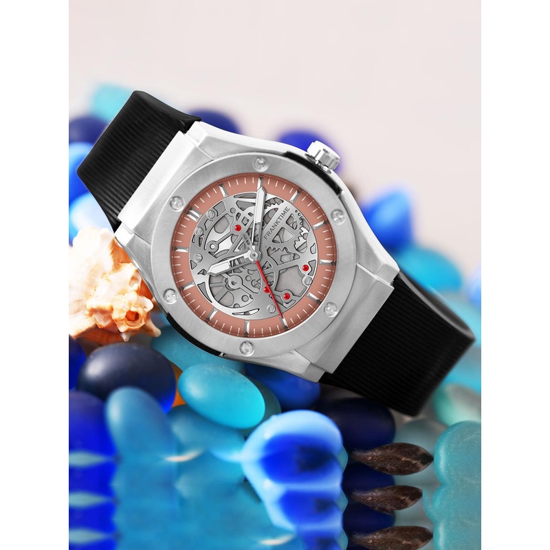 Franktime Men Brass Dial & Straps Analogue Watch FT-0031 SR