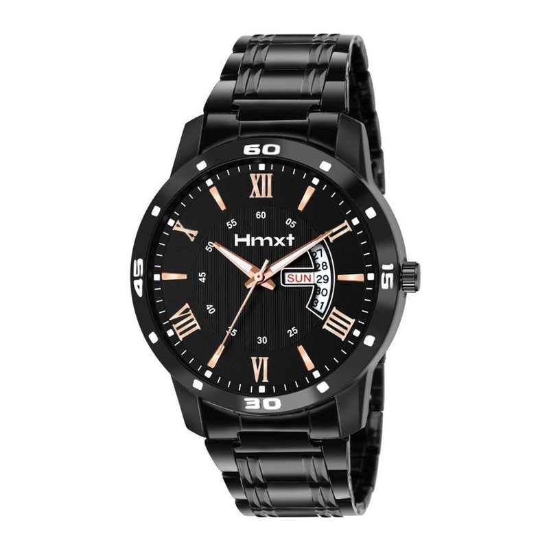 HMXT Men Patterned Dial & Stainless Steel Straps Analogue Watch HMXT-49