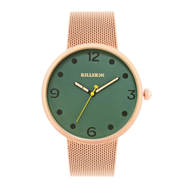 Killer Men Brass Printed Dial & Straps Analogue Watch KL-SS25-1A