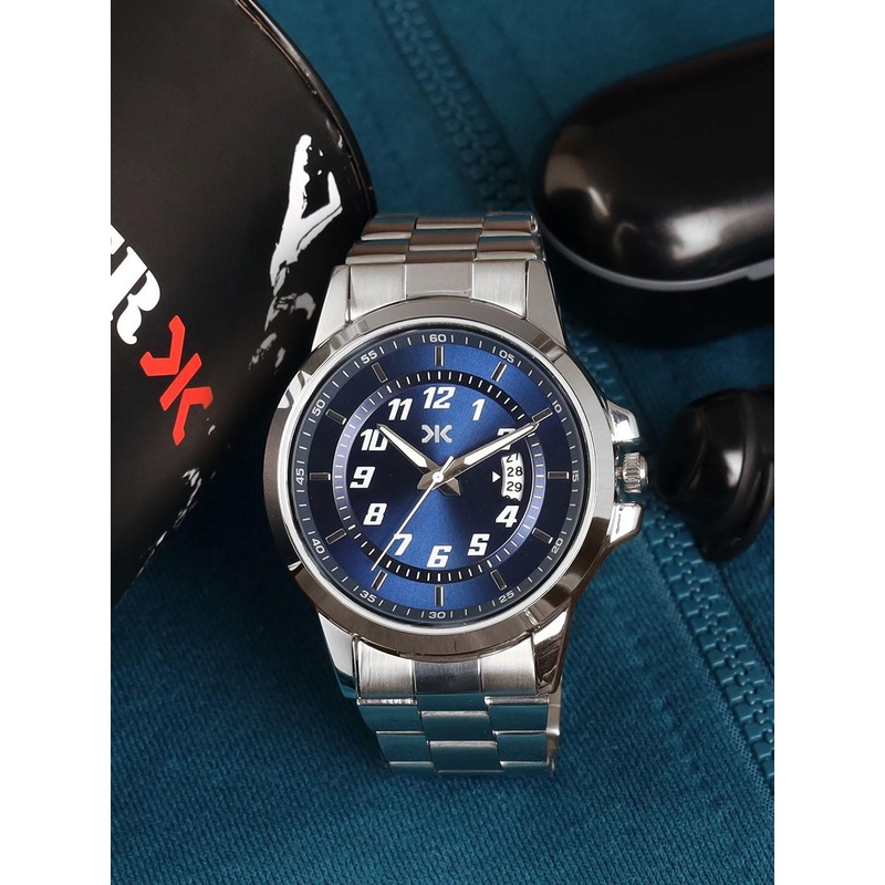 Killer Men  Dial & Stainless Steel Straps Analogue Watch KLMO70A