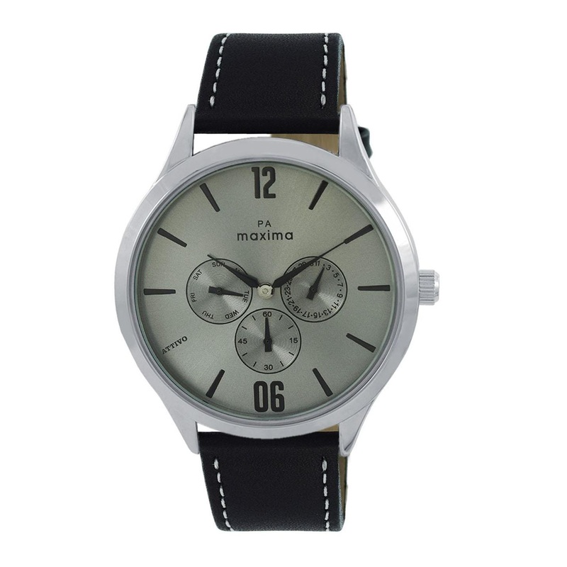 maxima Men Dial & Leather Straps Analogue Watch 66263LMGI