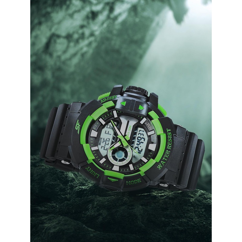 Sonata Men Multicoloured Analogue and Digital Watch 77118PP04W