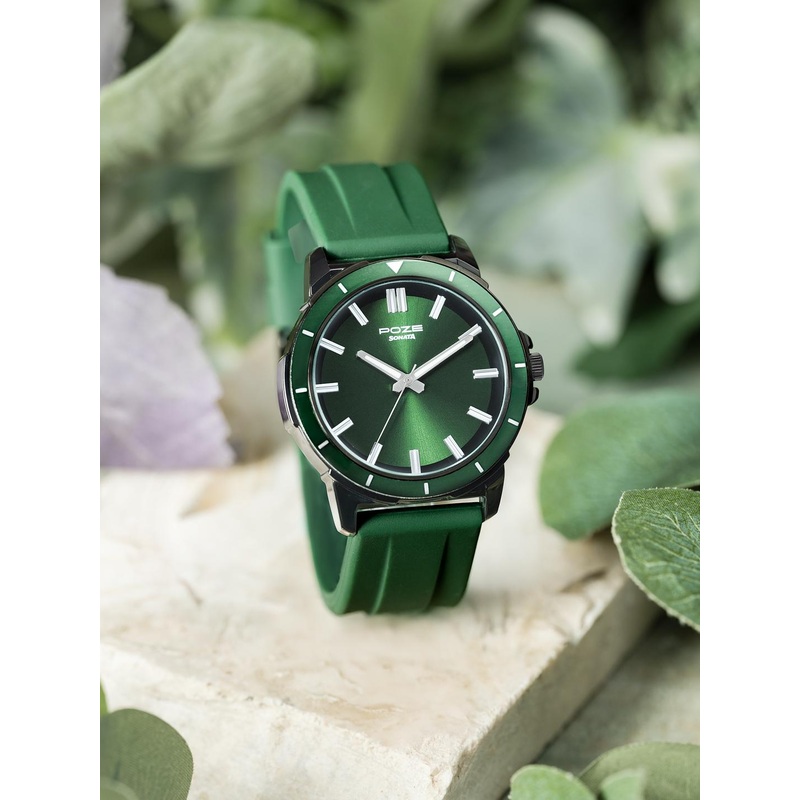 Sonata Poze Drop 6 Quartz Round Dial Men’s Watch – SP70075KP02