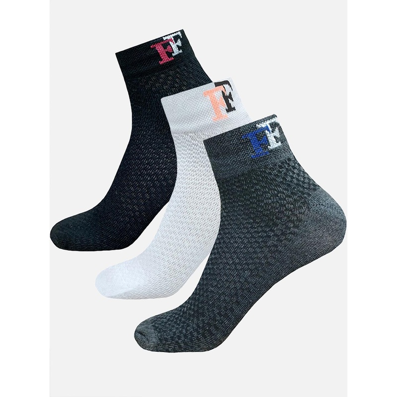 StyFun Unisex Pack Of 3 Crew Length Ankle Running Socks