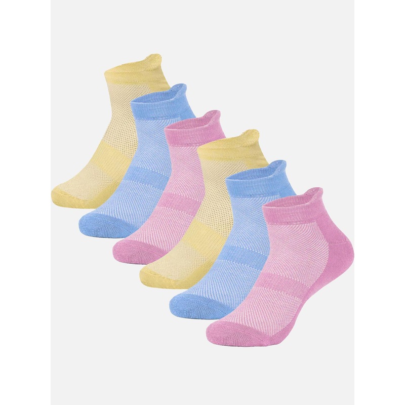 StyFun Unisex Pack Of 6 Patterned Ankle Length Socks