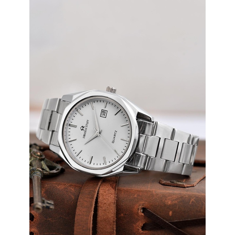 SWADESI STUFF Men Dial & Straps Analogue Watch SDS 169 WHITE 9