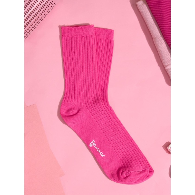 Thela Unisex Gaadi Calf Length Ribbed Socks
