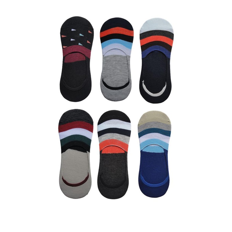 VOICI Pack Of 6 Loafer No-Show Invisible Socks