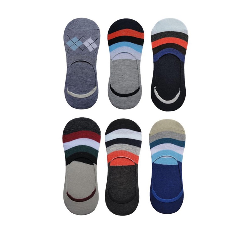 VOICI Pack of 6 Low Cut No Show Loafer Socks