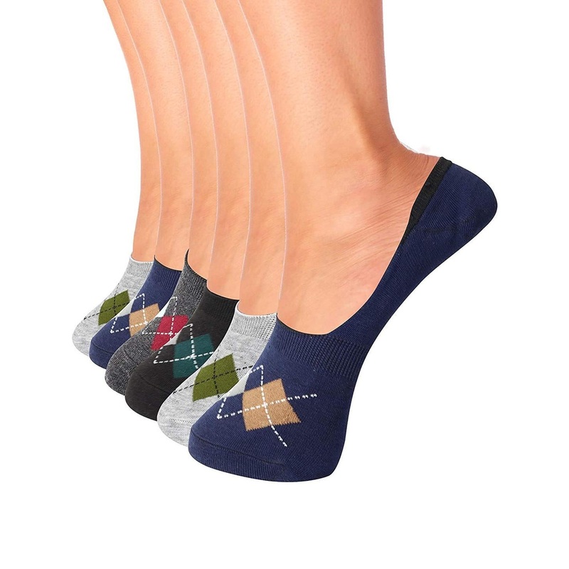 VOICI Pack of 6 No-Show Invisible Loafer Socks