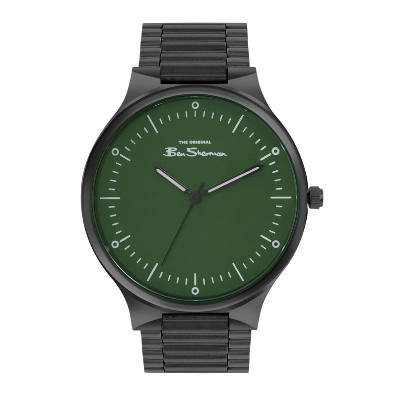 BEN SHERMAN Men Printed Dial & Stainless Steel Straps Analogue Watch BS097NBM