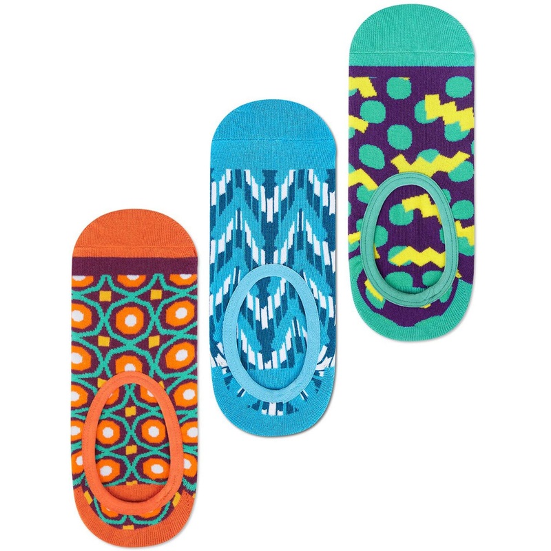 Dynamocks Pack Of 3 Anti-Microbial Shoe-Liners Socks