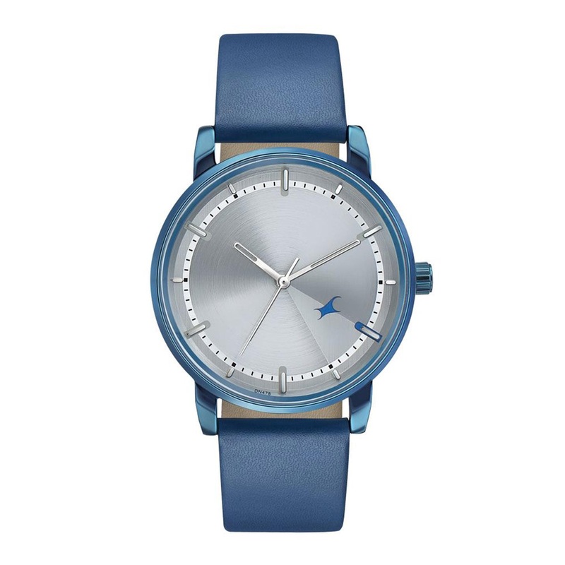 Fastrack Men Embellished Leather Straps Analogue Watch 3278QL01