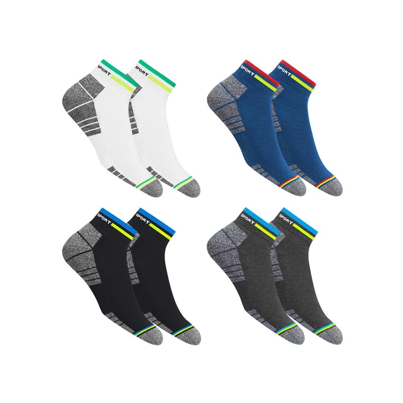 NAVYSPORT Multi Casual Cushion Cotton Ankle Socks