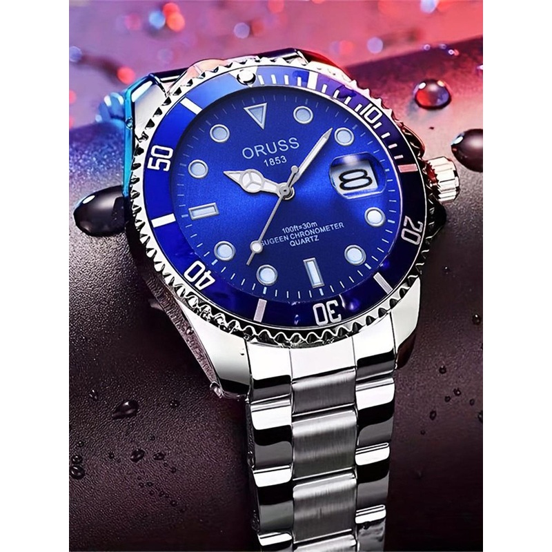 ORUSS Men Dial & Stainless Steel Straps Analogue Watch IHIBGHEGABBA