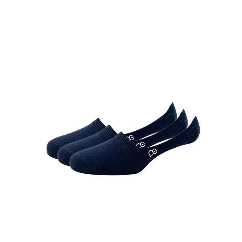 Peter England Men Navy Blue Pack of 3 Cotton Shoe Liners