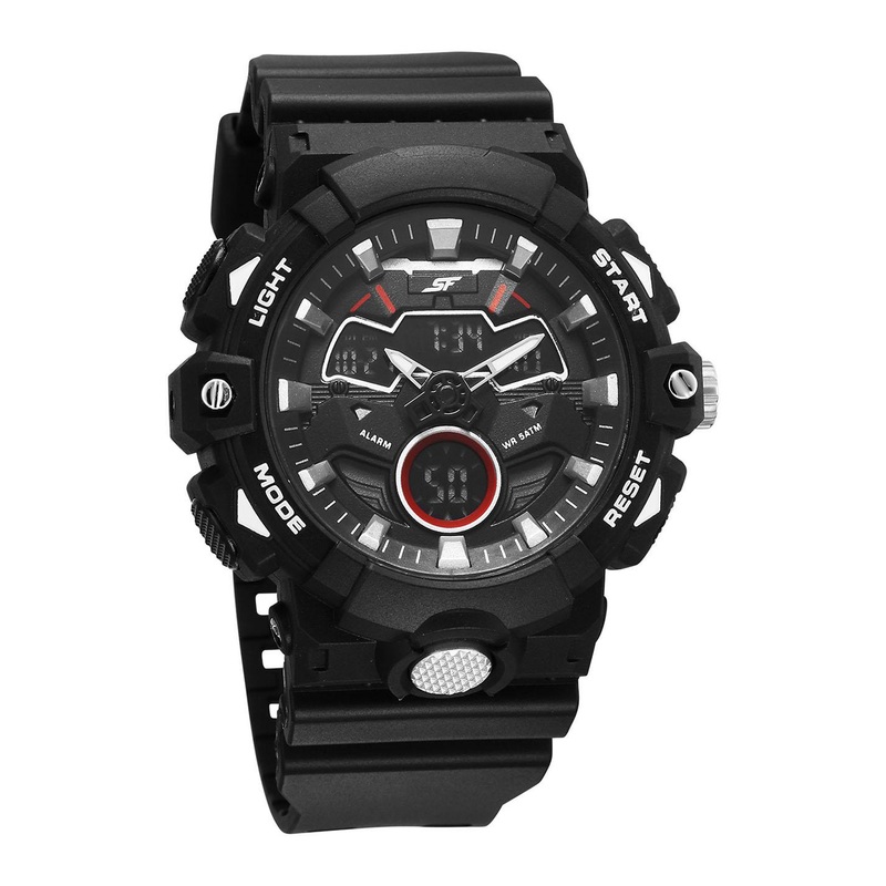 Sonata Men Dial & Straps Analogue and Digital Watch 77138PP03W