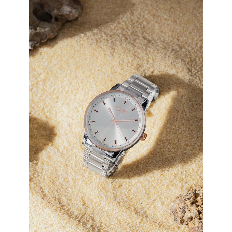 Sonata Poze Men Brass Dial & Stainless Steel Bracelet Style Straps Analogue Watch SP70057KM01