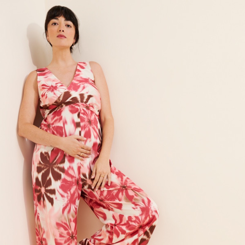 Maternity Waist Tie Jumpsuit