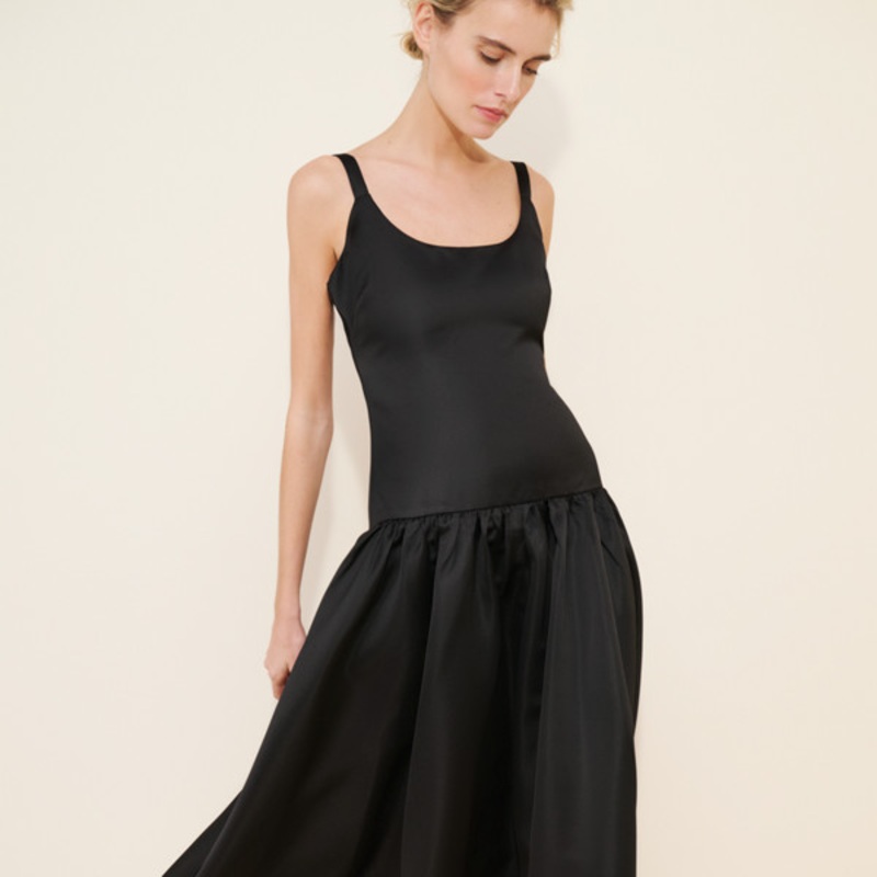 Melinie Drop Waist Maxi Dress